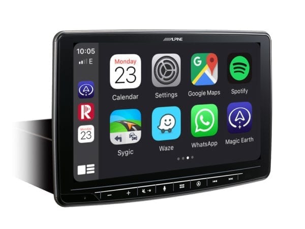INE-F904D_Apple-Carplay-Menu-Google-Maps-Spotify-Magig-Earth-Sygic-Waze